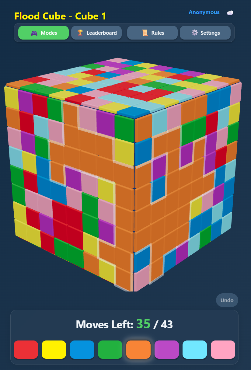 FloodCube — actual gameplay